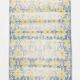 2x10 Blue & Yellow Vintage Runner Rug 73x328Cm