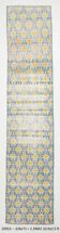 2x10 Blue & Yellow Vintage Runner Rug 73x328Cm