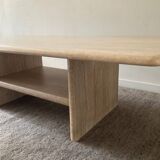 70s Travertine Coffee Table