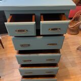 Nordic blue chest of drawers