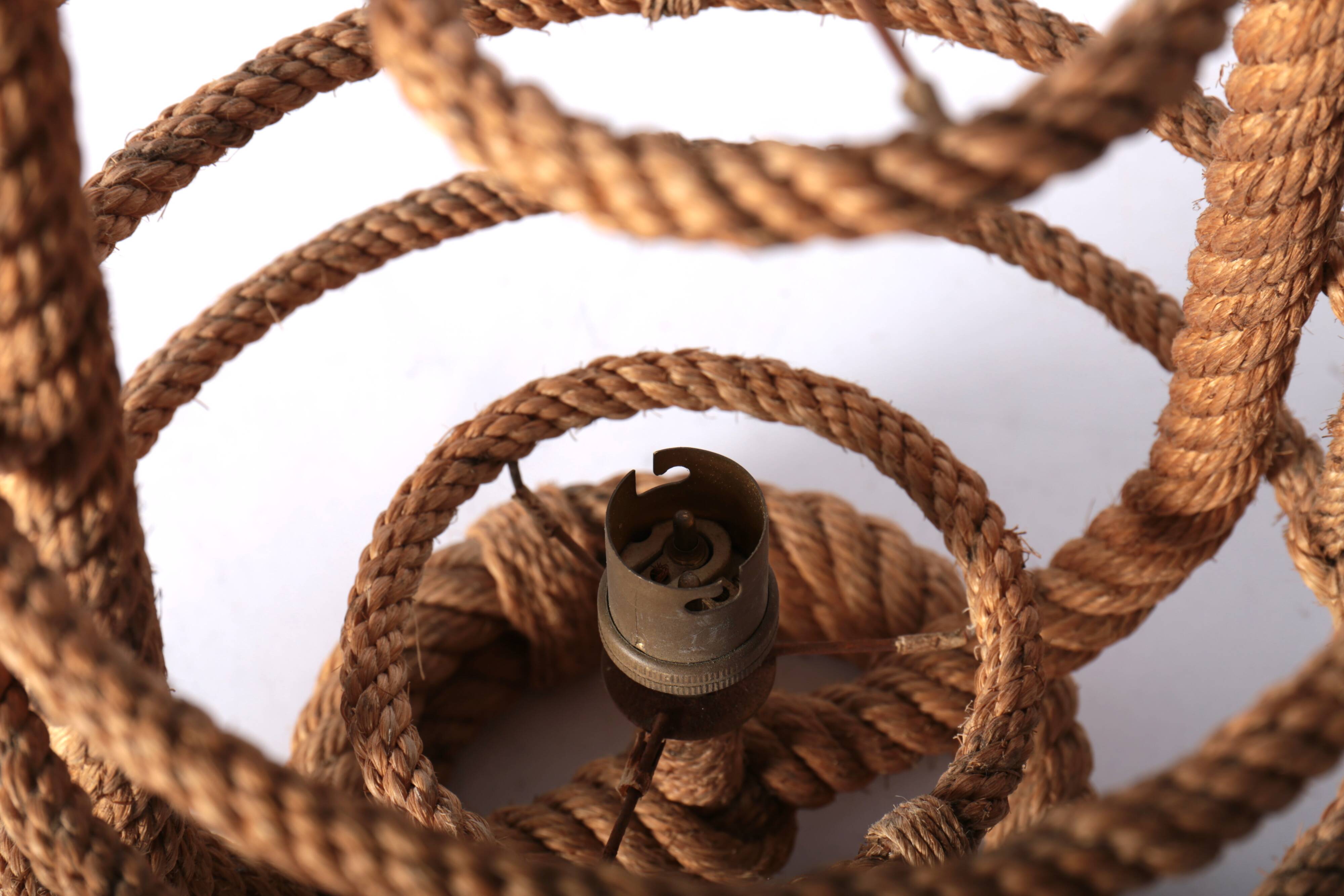 Rope lantern lamp, 50s/60s