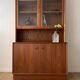 Meuble vitrine scandinave années 60 en teck par Erik Brouer