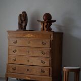 Antique Danish oak commode, made at the end of the 18th century, Louis XVI.