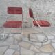 Set of 2 vintage tubular chairs by Roche Bobois.