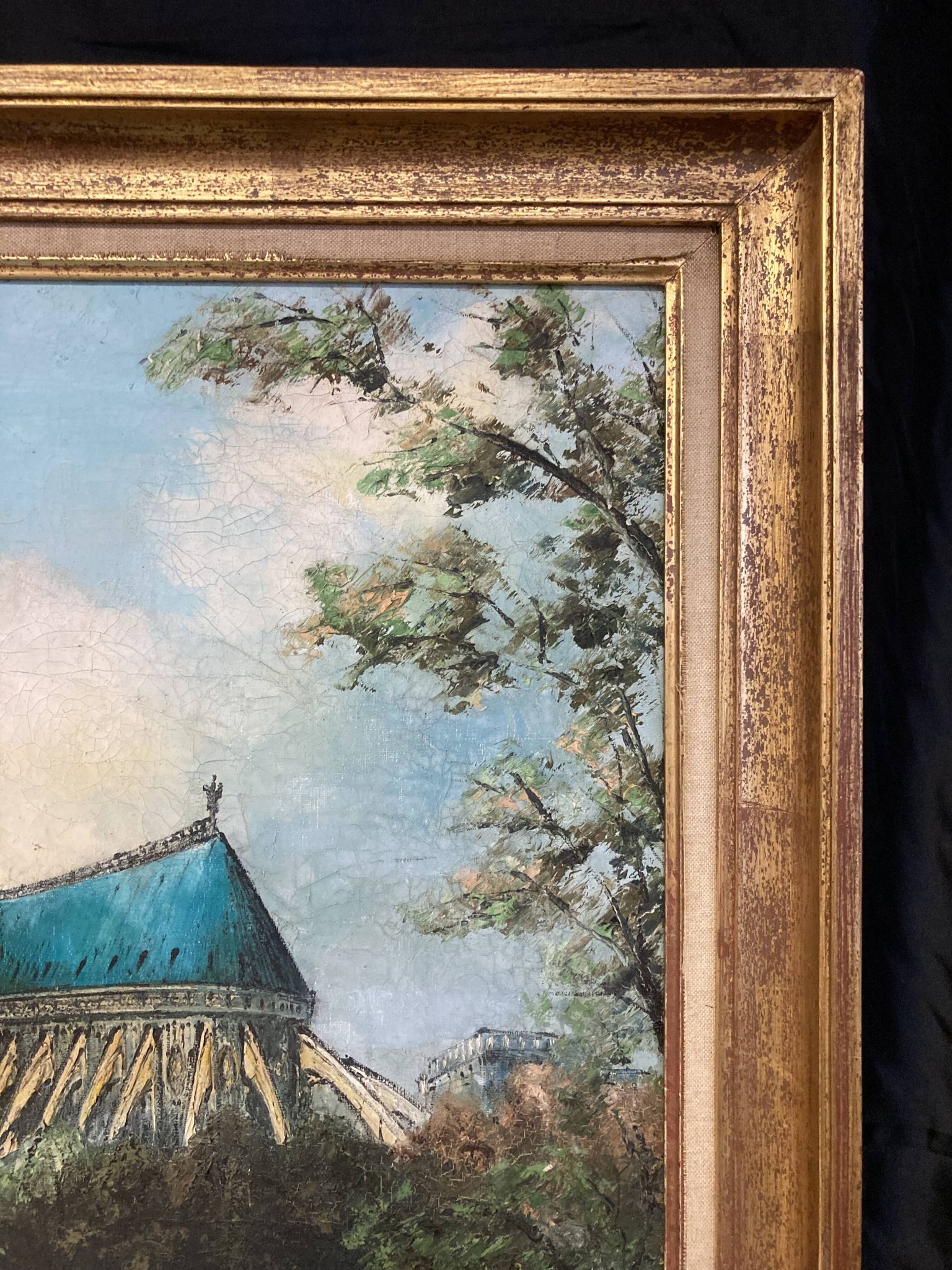 French School, 20th century, Notre-Dame-de-Paris, oil on canvas