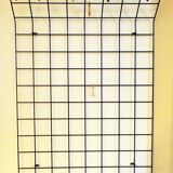 String black metal coat and hat rack, 1950s