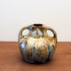 Vase en céramique art déco à coulure