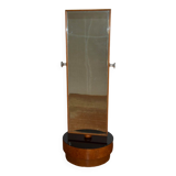 Large Antique Floor Hinged Mirror