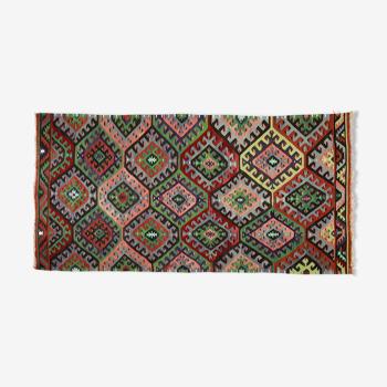 Anatolian handmade kilim rug 354 cm x 172 cm