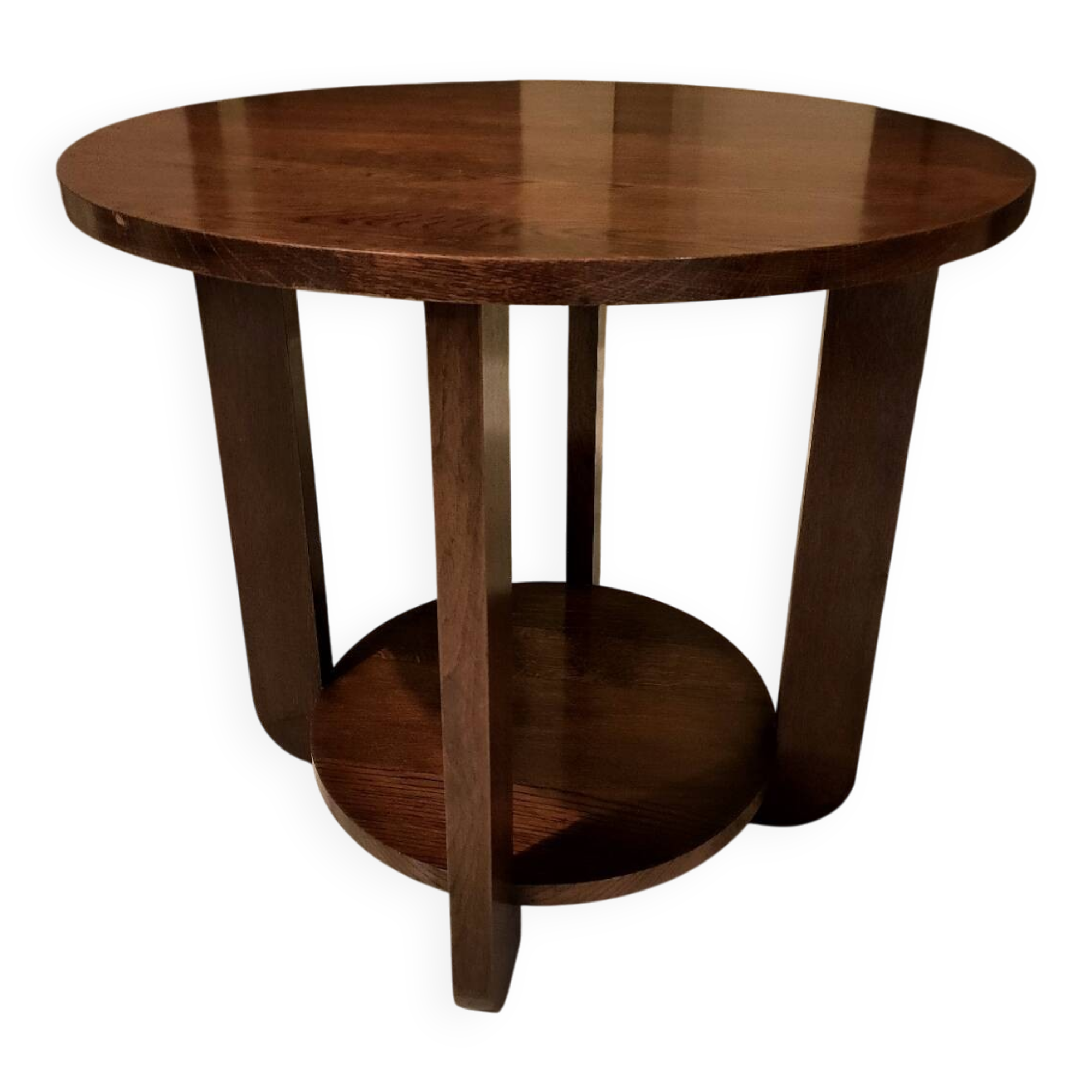 Art Deco style oak side table