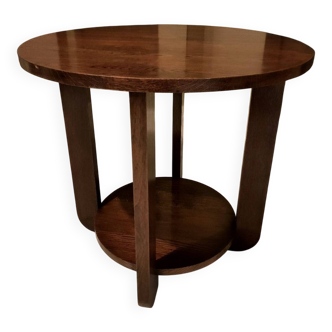 Art Deco style oak side table
