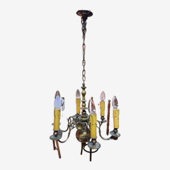 Antique bronze chandelier