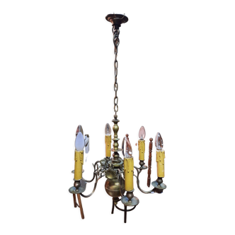 Antique bronze chandelier