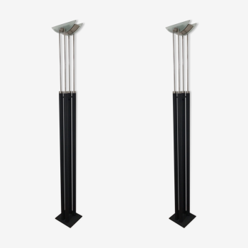Pair of Pierre Lallemand streetlights for Moonlight, 1990