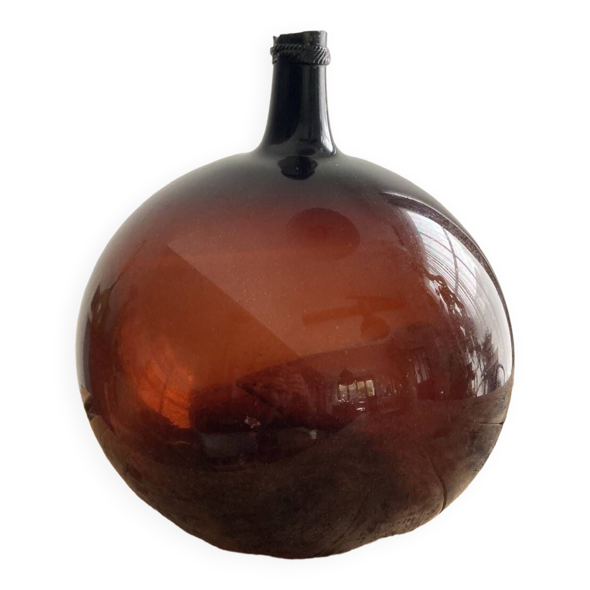 Amber demijohn 50l late 19th century