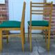 2 chaises vintage en hêtre