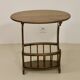 Wooden living room coffee table with magazine storage rack. Ref MIA