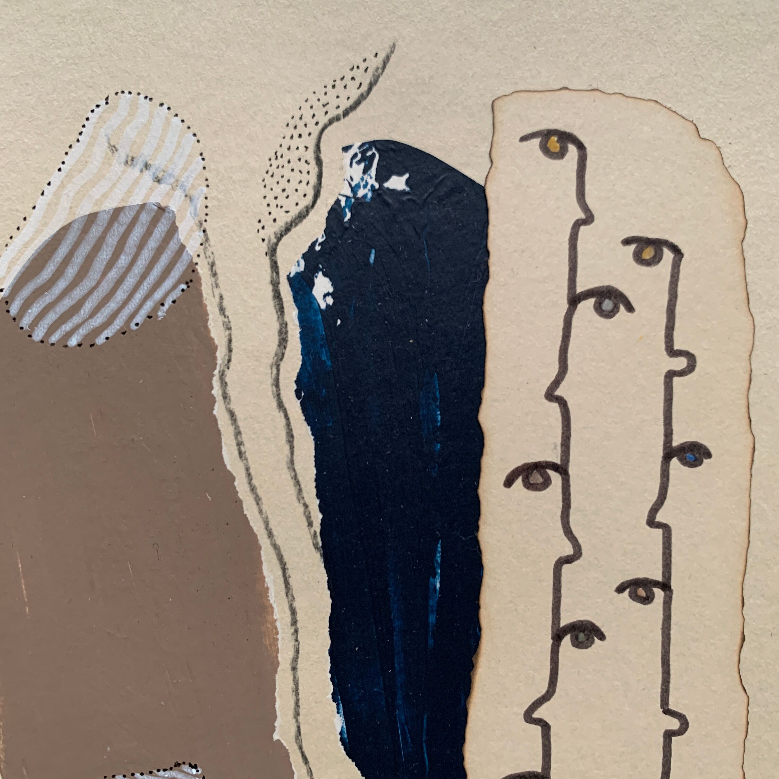 Collage 'nonames vii' series 'names'