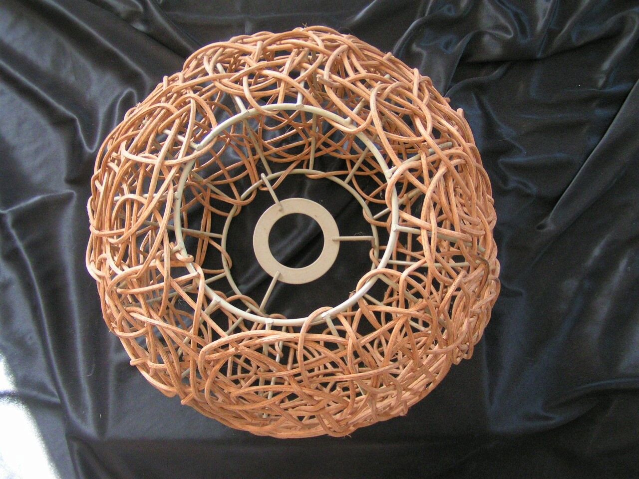 Rattan lampshade