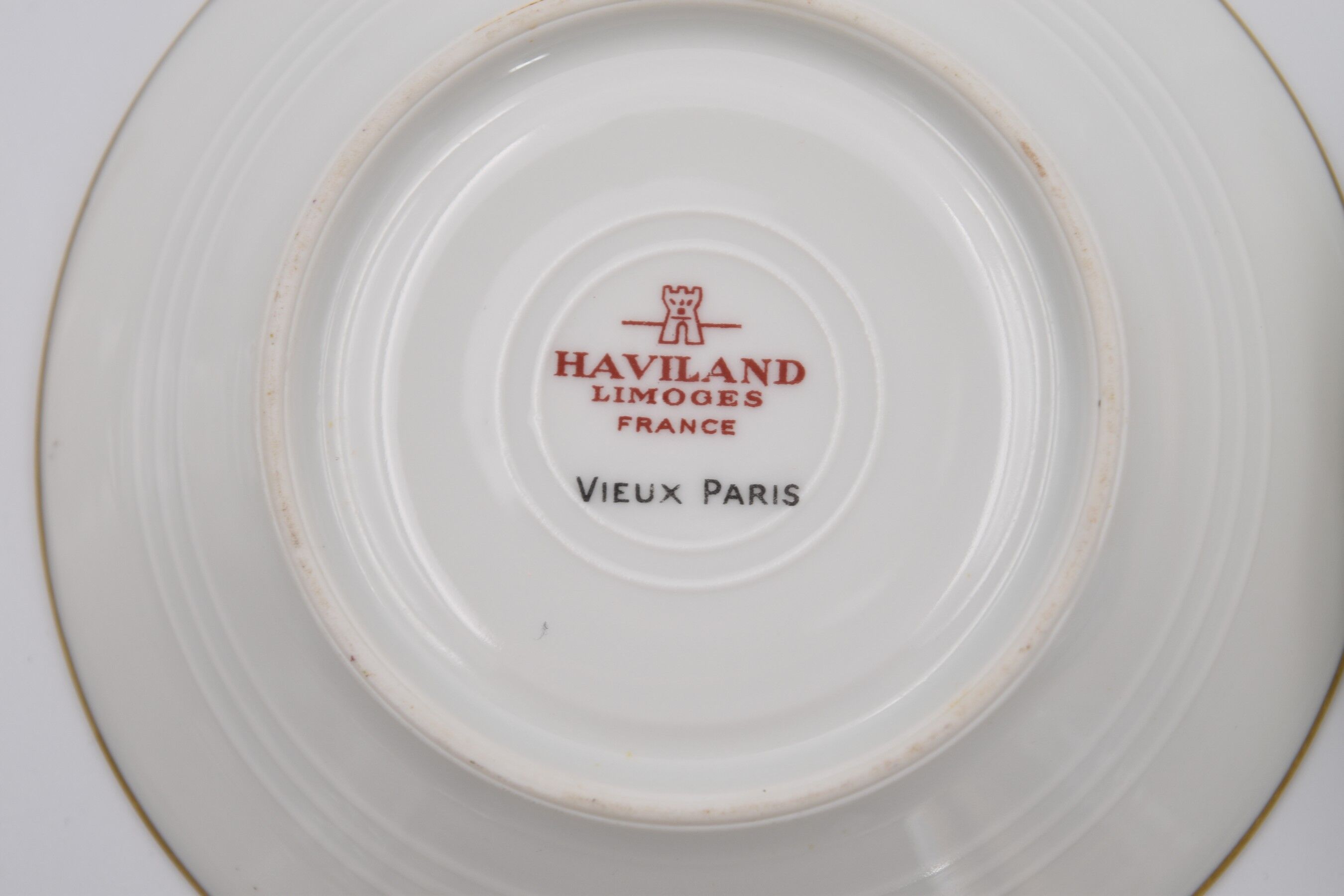 8 porcelain cups and coffee cups from Limoges Haviland Vieux Paris
