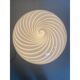 Contemporary Murano Style Spiral White Murano Glass Table Lamp