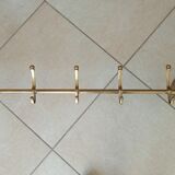 Coat rack in solid brass gilded 50s
