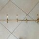 Coat rack in solid brass gilded 50s