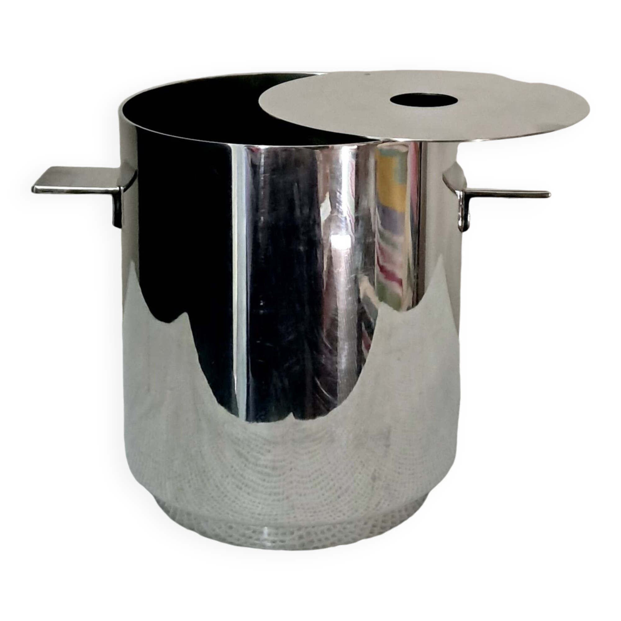 Silver Plated Champagne Bucket Wine Cooler Lino Sabattini Christofle France, 1960s