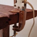 Industrial lamp with vice