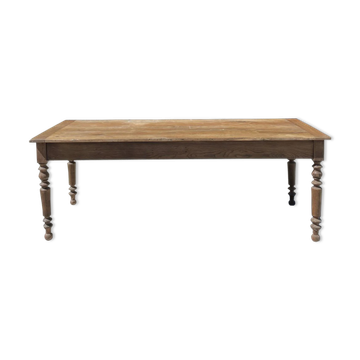 Table de ferme Louis Philippe en chêne massif