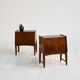 Tables de chevet en teck par A. Chr. Laursen, Danemark, années 1950.