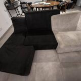Ligne Roset Confluences sofa with 2 cushions + footrest