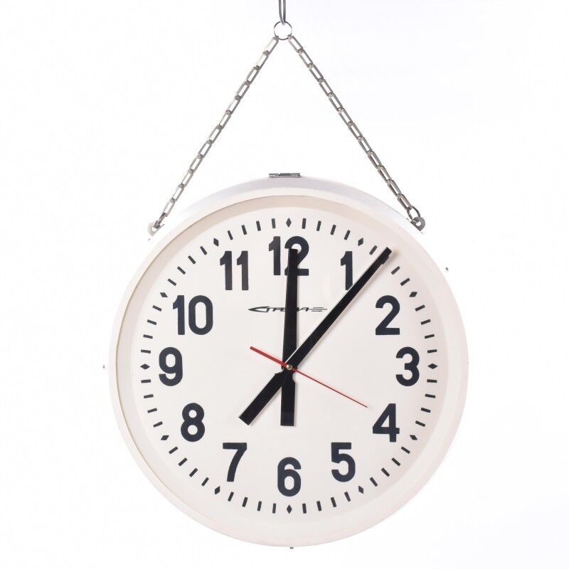 Double vintage station clock