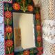 Miroir florale vintage