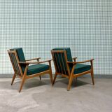 Pair of Scandinavian armchairs (renovated)