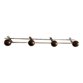 Wooden ball wall coat rack