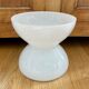 Anne Nilsson for Ikea white glass diabolo vase