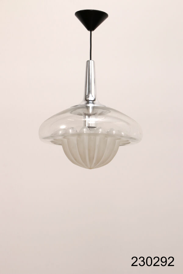 Suspension en verre vintage par Peill & Putzler, 1960