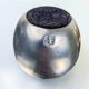 Brutalist egg-shaped lighter-ashtray by Ardisur, bronze and aluminium, 1970s, Spain