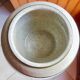 Bonbonnière or pot with ceramic art deco lid signed brisdoux