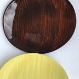 5 Salins Panama brushed oval dessert plates
