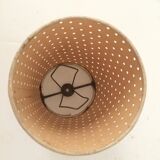 Mini lampshade with vintage perforated cardboard pliers
