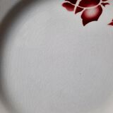 Old flat plates mismatched in earthenware