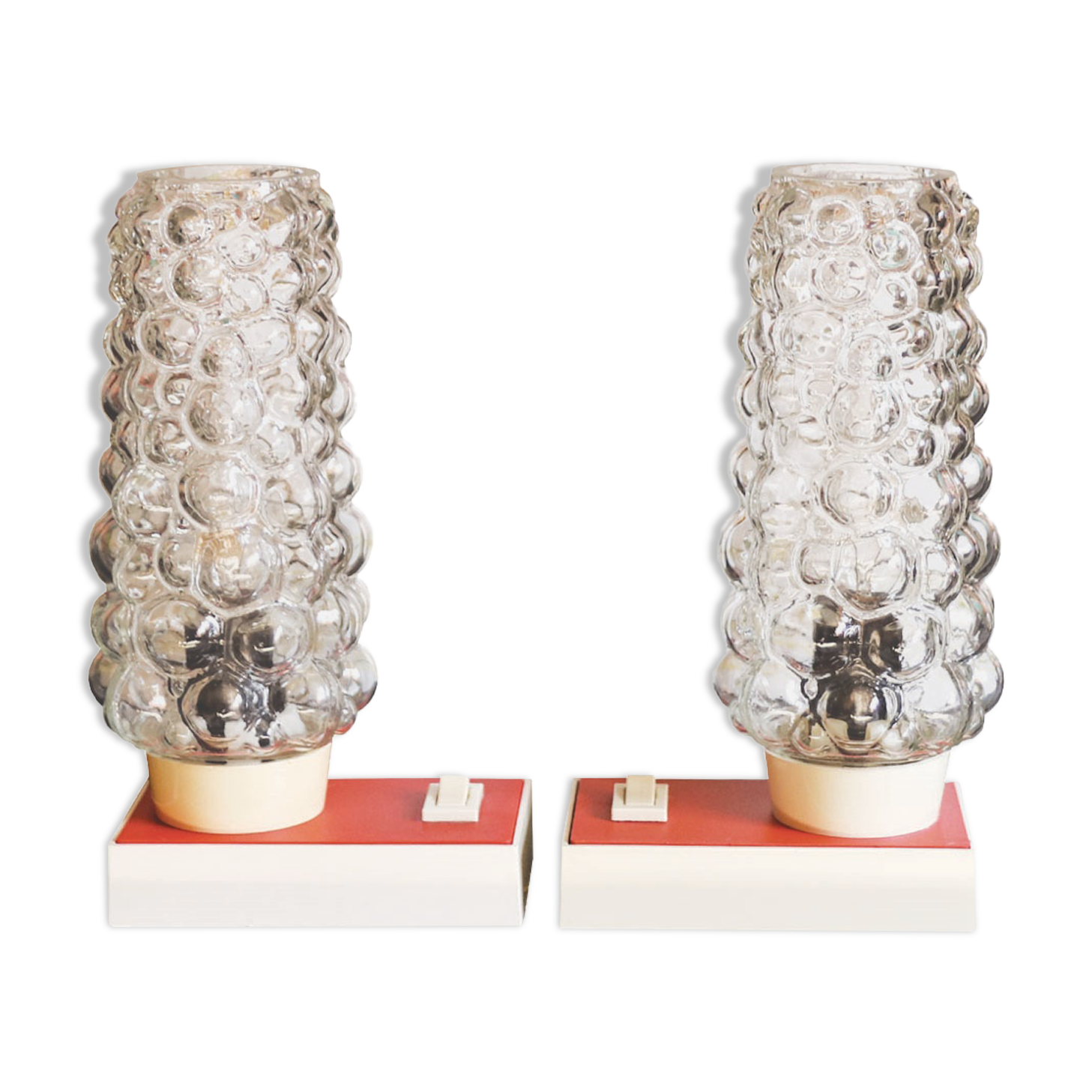 Bedside table lamps from Hawill, 1960