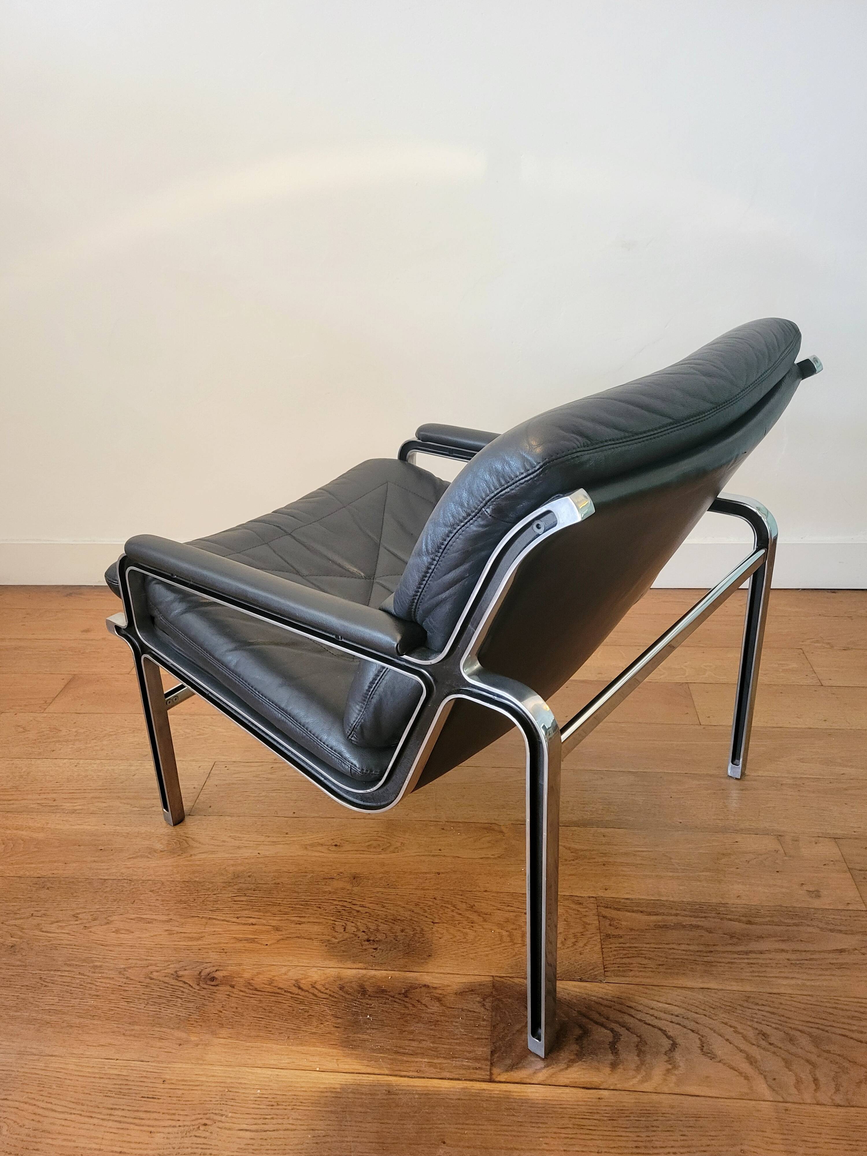 Mid-century modern lounge chair by André Vandenbeuck for Strässle 1960