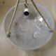Signed Muller Frères Lunéville Art Deco Ceiling Light Flying Bird Detail