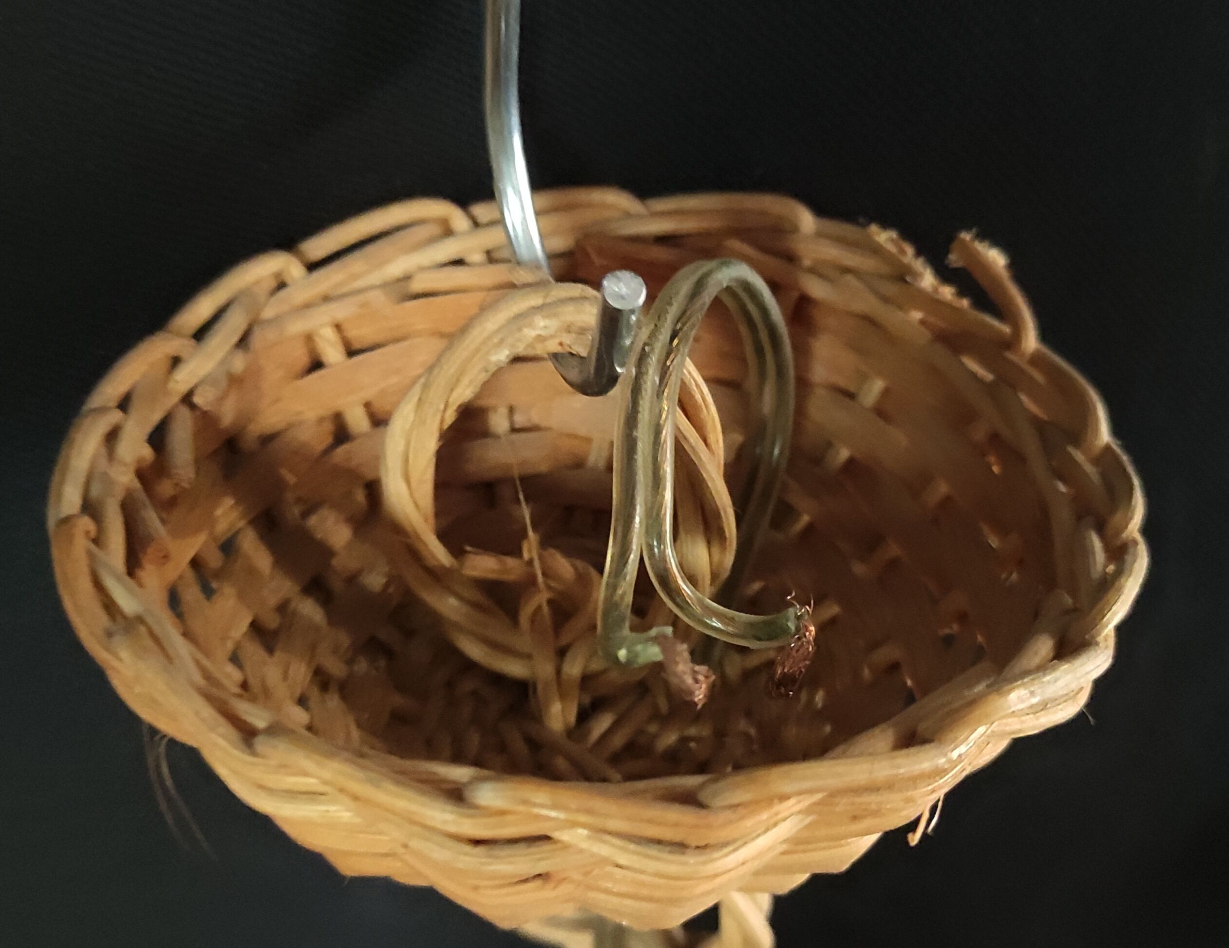 Vintage rattan pendant lamp