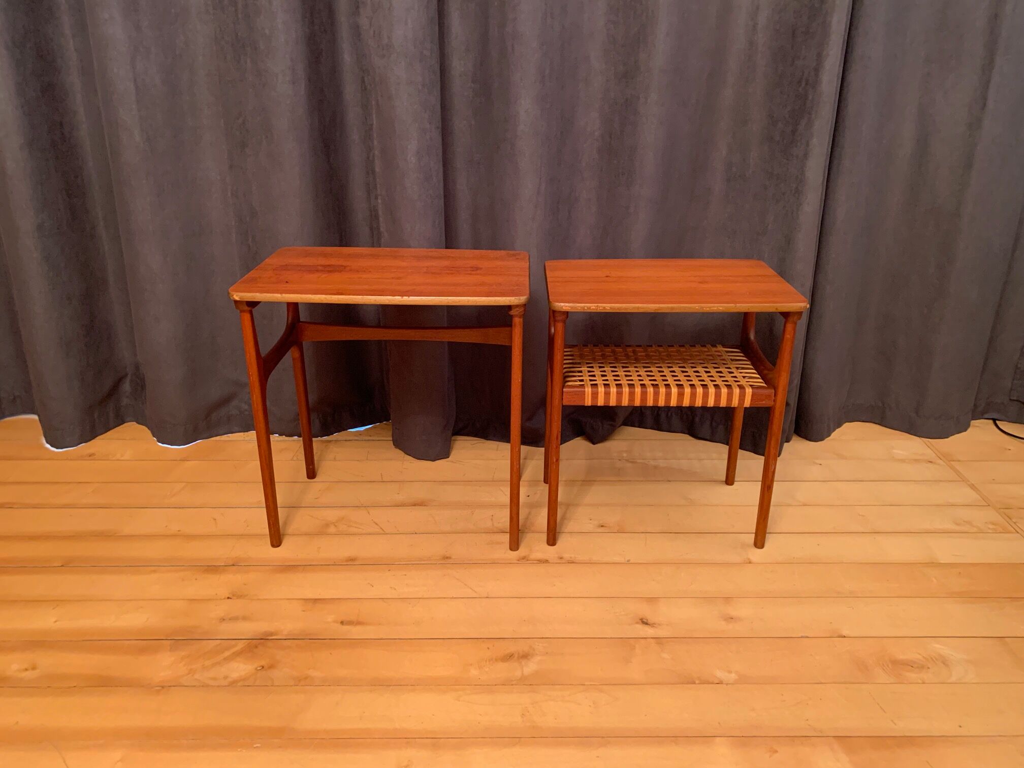 Pair of side tables model 15, designed by Erling Torvits, Heltborg Møbler, Denmark, 1960s