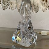 Lampe de chevet torsadé en cristal de Baccarat ancien