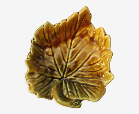 Vide poche Vallauris - feuille d'automne jaune orangée